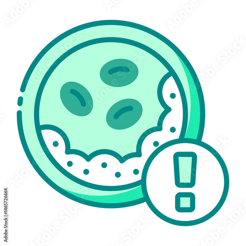 cholesterol level icon showing blood fat