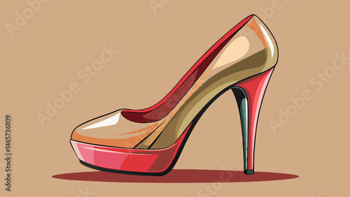 court shoes high-heeled, classic nude court shoes, women's leather platform shoes