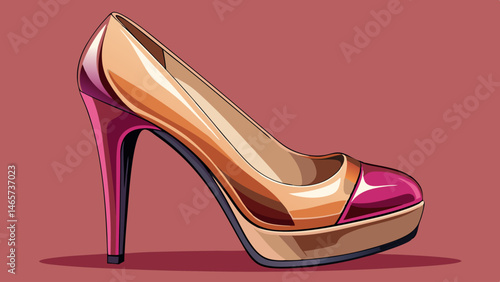 court shoes high-heeled, classic nude court shoes, women's leather platform shoes