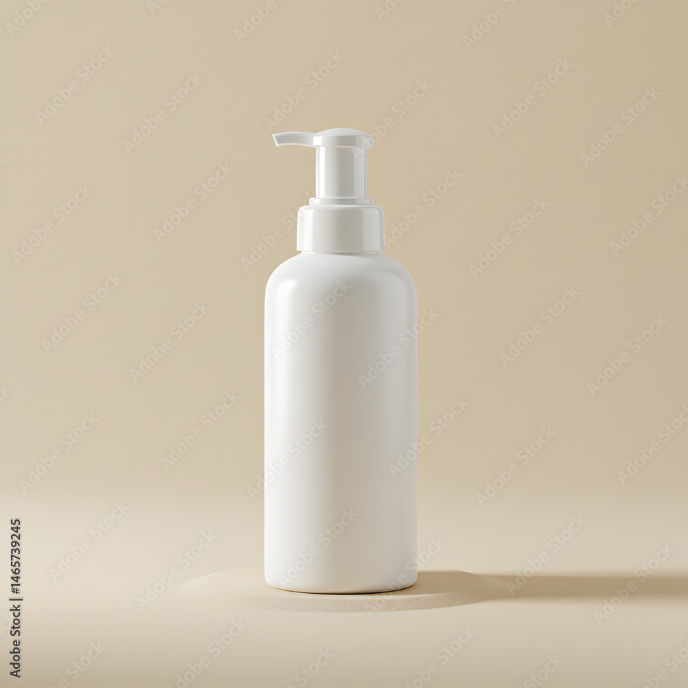 Elegant White Pump Bottle Mockup Perfect for Skincare, Lotion, or Shampoo Product Packaging Design Elegant White Pump Bottle Mockup Perfect for Skincare, Lotion, or Shampoo Product Packaging Design