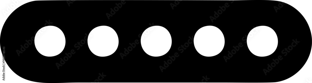 Enigmatic oblong emblem displays five pristine circles Enigmatic oblong emblem displays five pristine circles