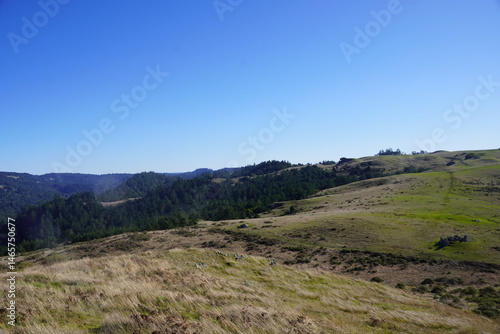 mountain landscape with blue sky