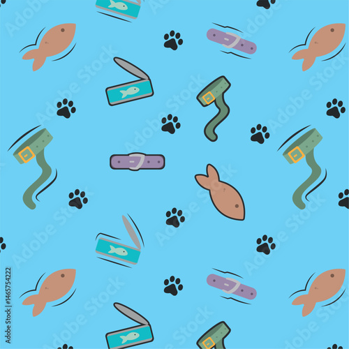 Pet bowls water scoops set. Vector