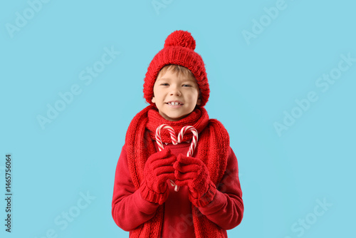 Cute fashionable boy in war...