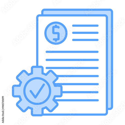 financial controls icon blue