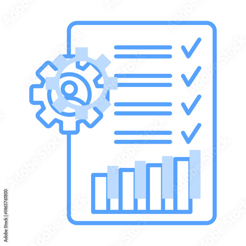 internal auditing icon blue