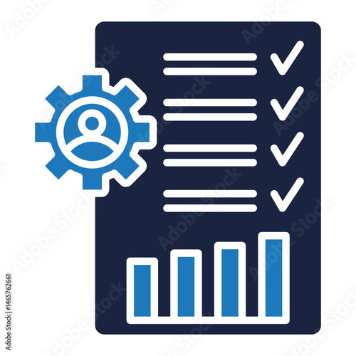 internal auditing icon blue