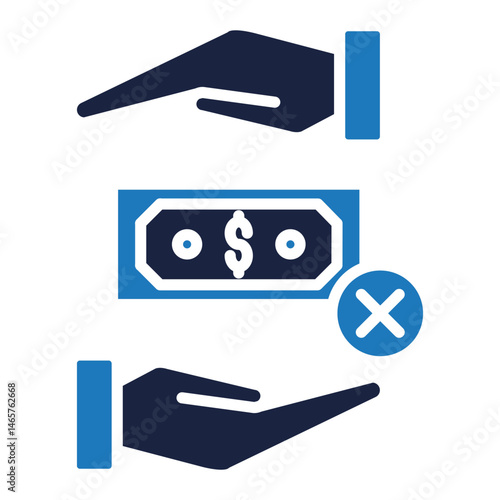anti money laundering icon blue