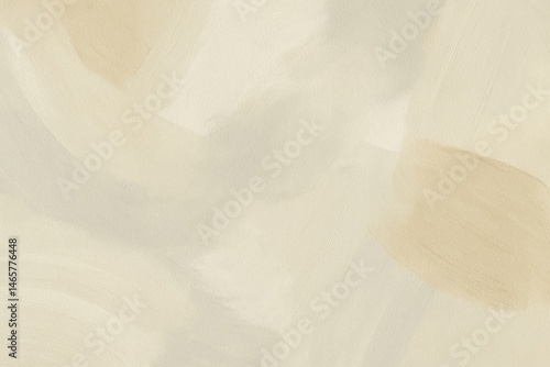 Obraz na płótnie Wide brush strokes in various shades of beige and cream create an abstract background with a soft, textured feel, perfect for adding a touch of elegance to any design w salonie