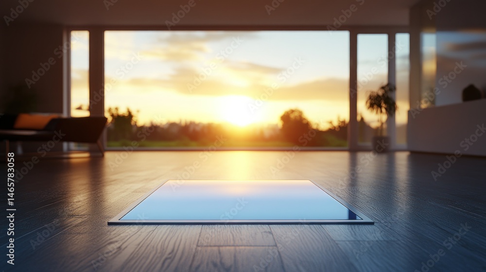 Obraz premium Modern home interior with hidden feature