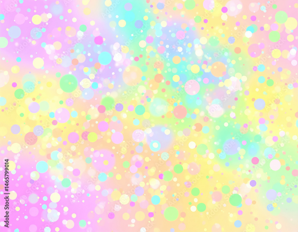 Vibrant and colorful abstract background featuring scattered glittering particles in pastel hues, creating joyful atmosphere Vibrant and colorful abstract background featuring scattered glittering particles in pastel hues, creating joyful atmosphere