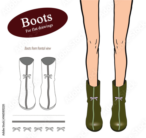 Fashion boots for flats