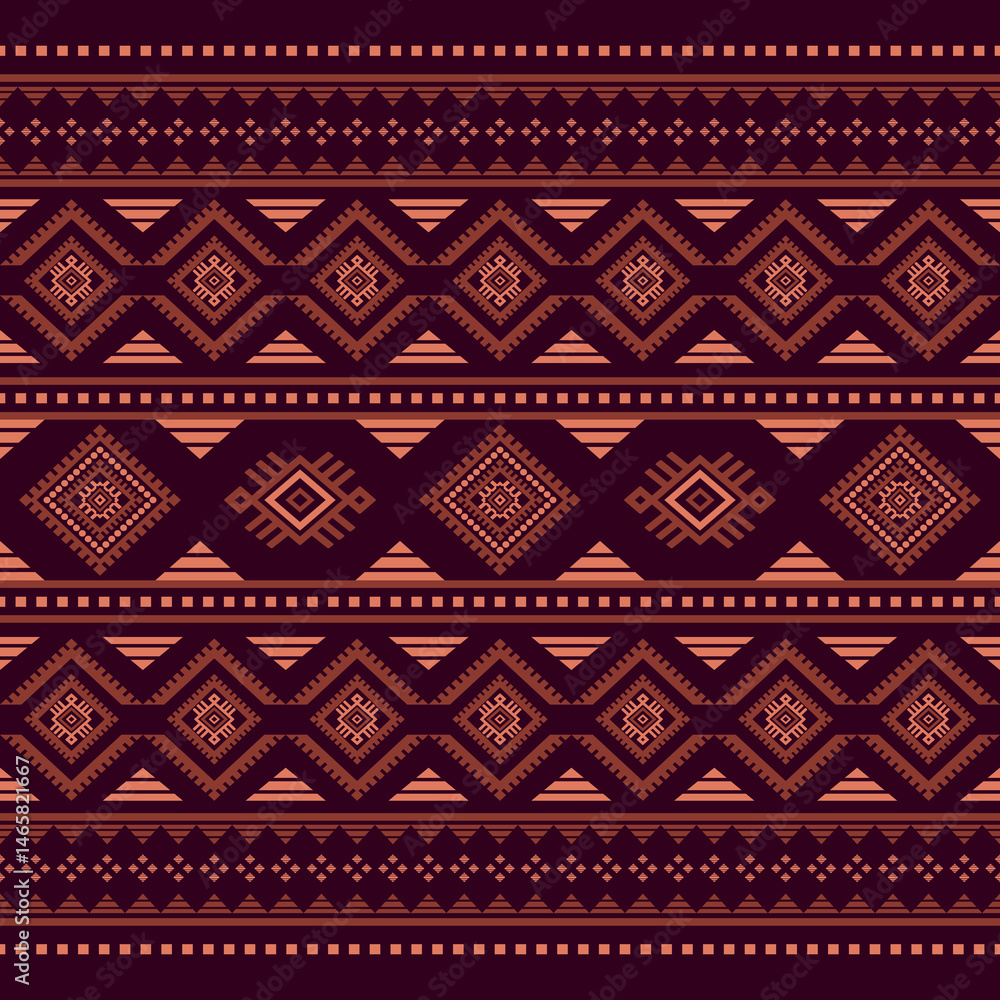 Southwest Native seamless pattern ethnic tribal Aztec geometric Navajo Native American fabric colorful design vector for textile print Southwest Native seamless pattern ethnic tribal Aztec geometric Navajo Native American fabric colorful design vector for textile print