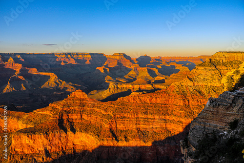 Nearing sunset at Grand Canyon National Park.
