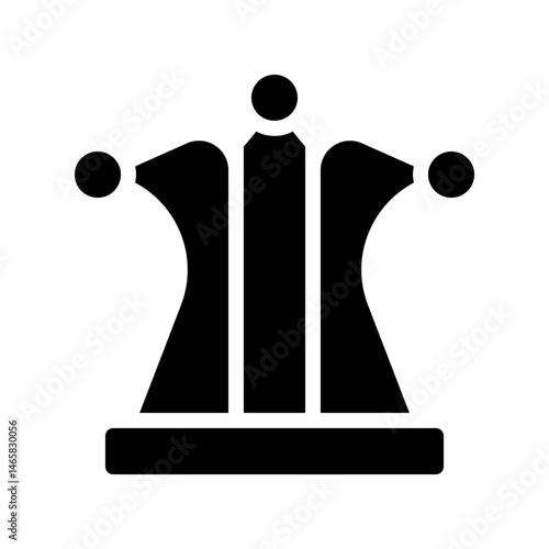 Stylized Jester Hat Icon Displaying Playfulness and Symbolic Representation