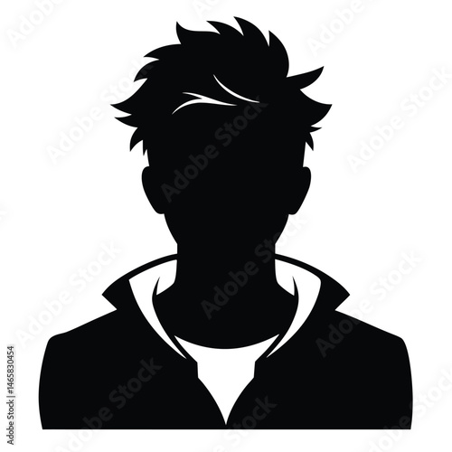 Describe the scene depicted in this silhouette image