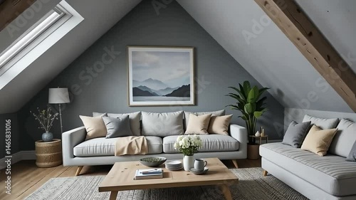 Wallpaper Mural Loft Living Room Interior Design Torontodigital.ca