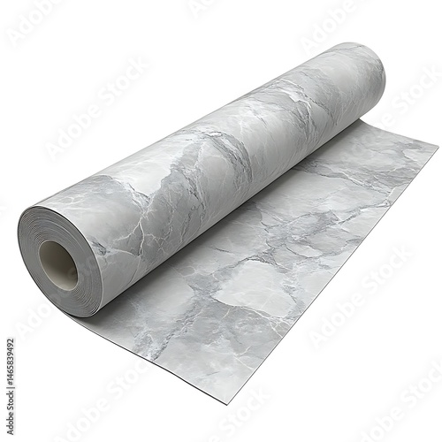 Gray marble patterned roll of self-adhesive wall covering