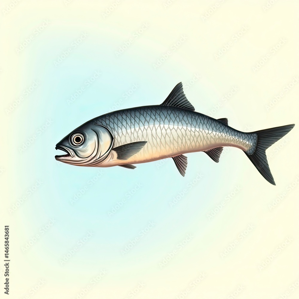 Obraz premium fish on a white background