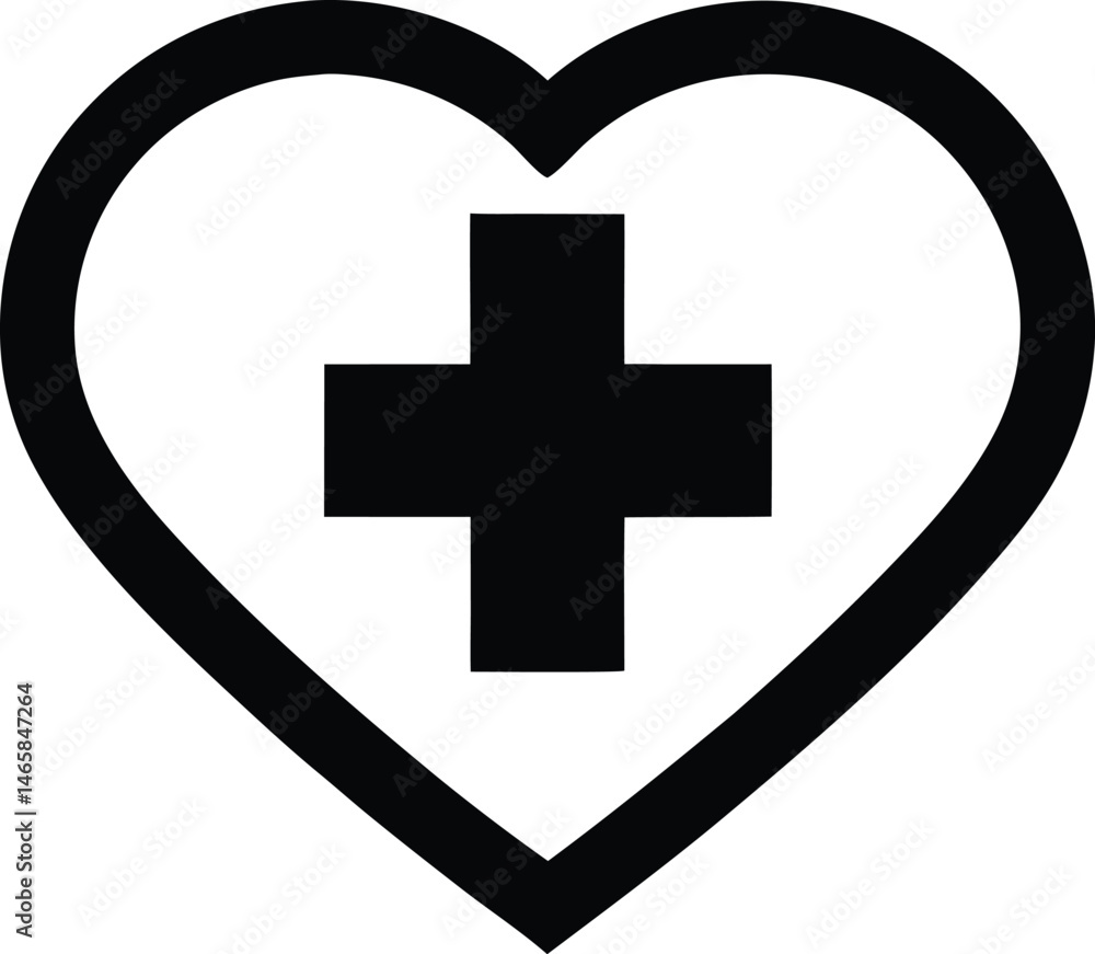 Fototapeta premium health care vector icon.