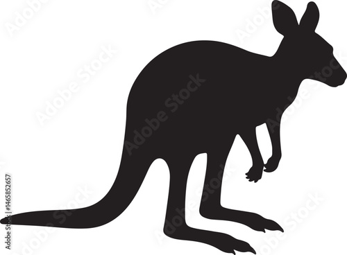 Joey (Baby Kangaroo) Silhouette