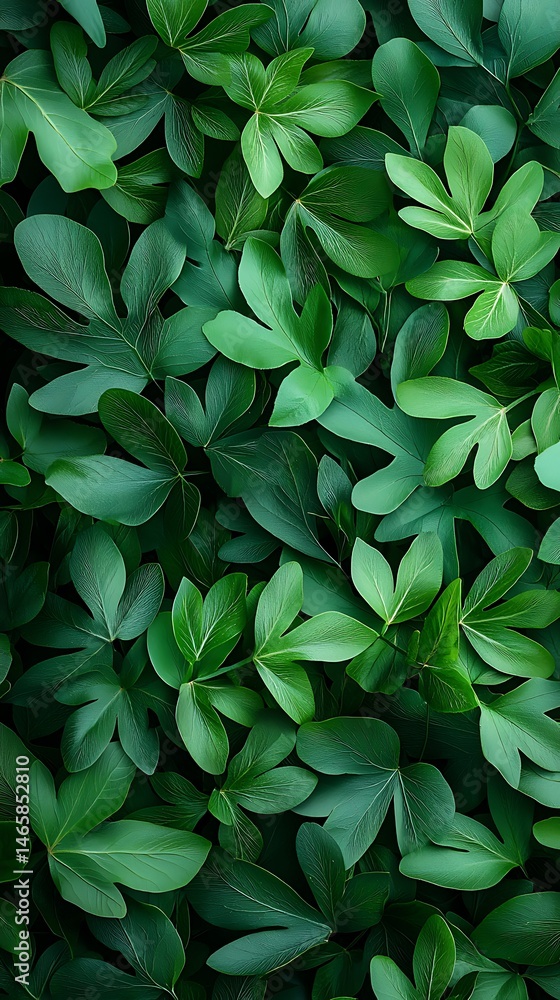 Lush Green Fern Leaves Pattern Background Lush Green Fern Leaves Pattern Background