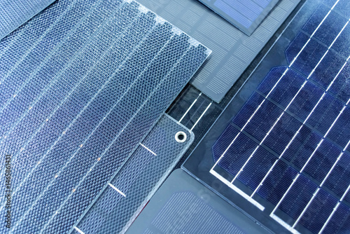Various solar cell for solar panel.  element high efficiency.
