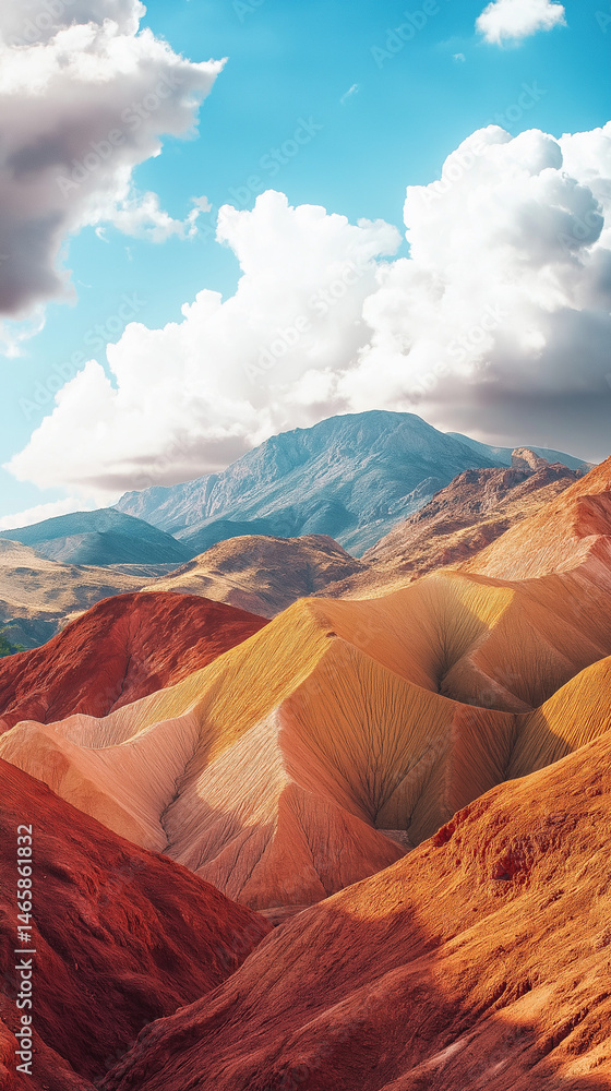 Naklejka premium desert landscape in the desert