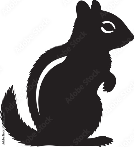 Chipmunk Vector Silhouette