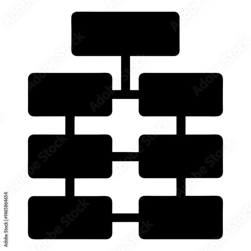 Hierarchical Structure Chart Organization Diagram Flowchart Process Tree Network System