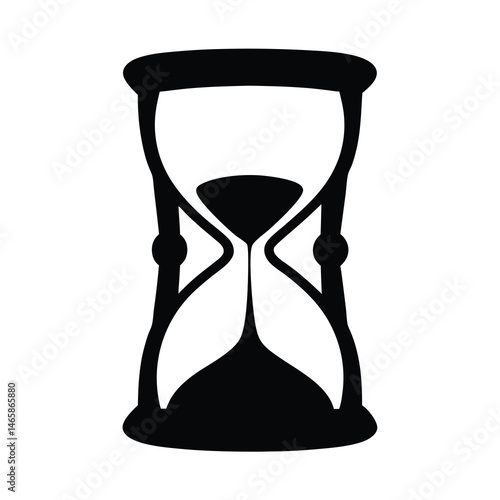 Classic Hourglass Time Measurement Device Icon Symbol