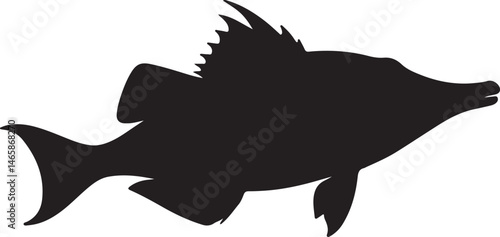 Hogfish Vector Silhouette