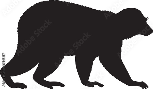 Indri Vector Silhouette