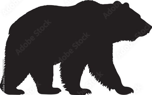 Kodiak Bear Vector Silhouette