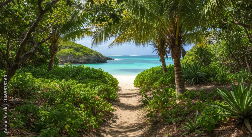 Fototapeta premium Secluded Tropical Beach Path
