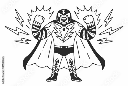 vector illustration of a warrior
