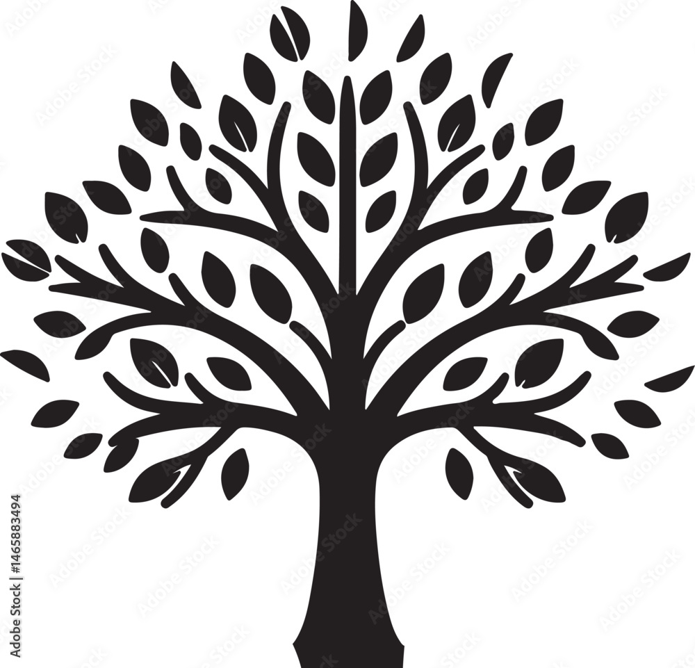 Fototapeta premium vector tree silhouette