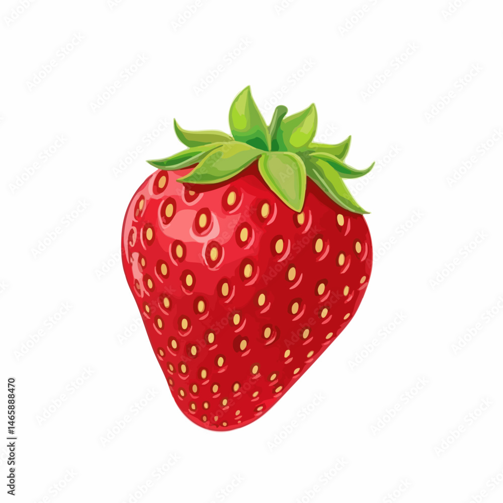 Fototapeta premium Vector Illustration of a Strawberry. Vector Image
