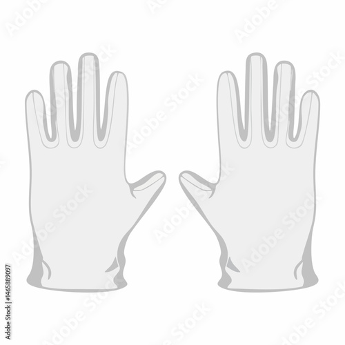 Pair of protective gloves illustration. Vector Image