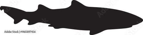 Zebra Shark Vector Silhouette