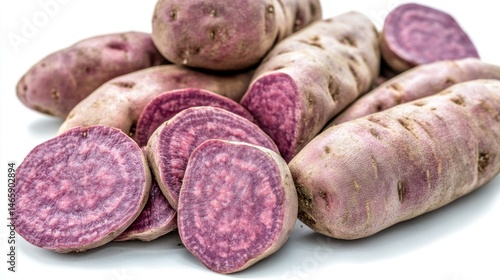 Pile of Purple Sweet Potatoes