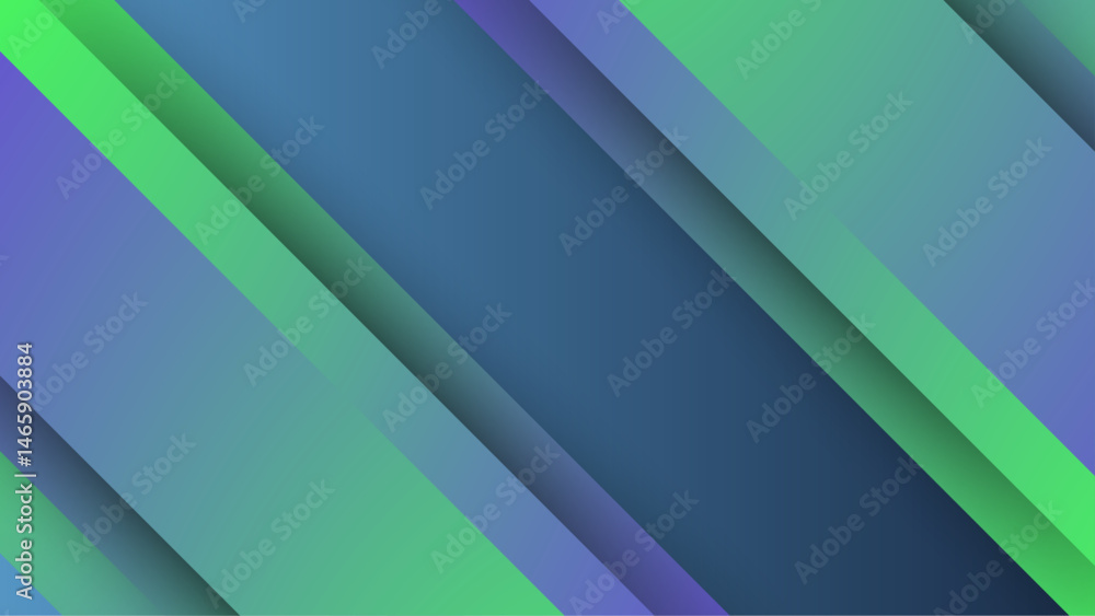 Fototapeta premium Abstract design with blue green and purple stripes suitable for backgrounds, digital art, packaging, and web design projects. Colorful and modern.