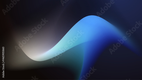 Abstract blue wave on a dark background. Suitable for backgrounds, designs, digital art, presentations, and web graphics needing a modern touch.