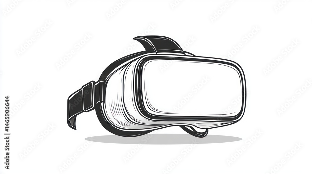 VR Headset, Illustration, Technology, Digital