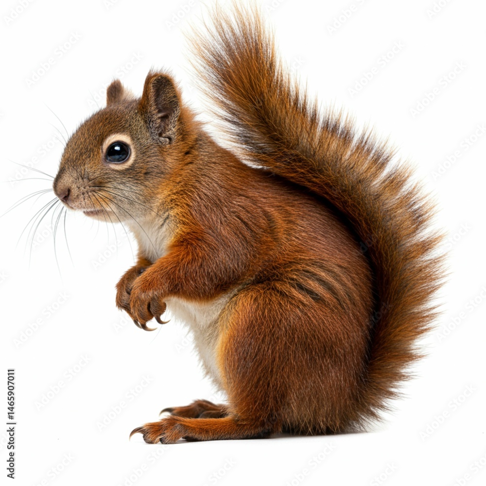 Obraz premium Red Squirrel, Perfect for Nature and Pet Themes