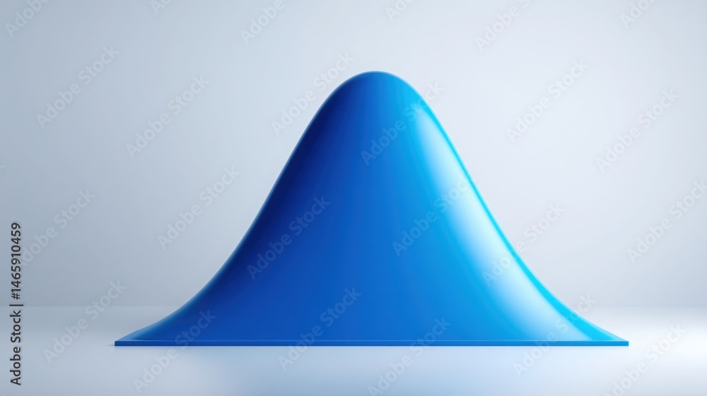 Fototapeta premium Triangle market resonance curve icon depicting awareness rhythm for enhanced marketing strategy and communication