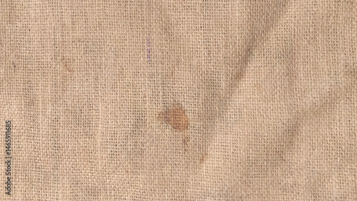 Jute pattern, rough burlap texture, canvas coarse cloth, brown woven rustic bagging. Natural hessian beige textile texture. 