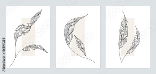 Botanical wall art set, min...