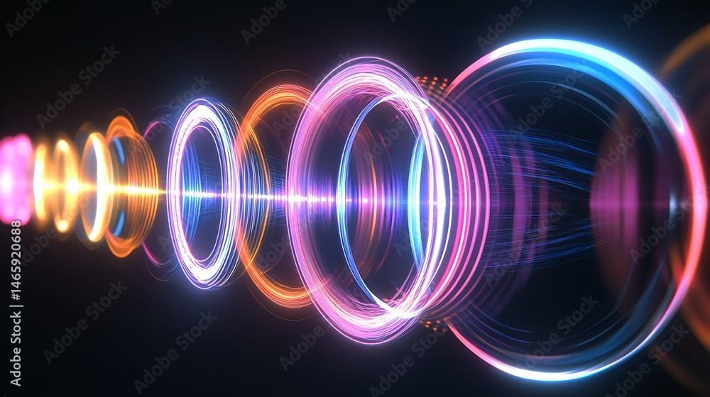 Abstract digital rings Abstract digital rings