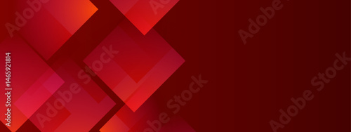 Overlapping red squares against a burgundy background suitable for abstract backgrounds, geometric designs, digital art, web graphics, modern concepts.
